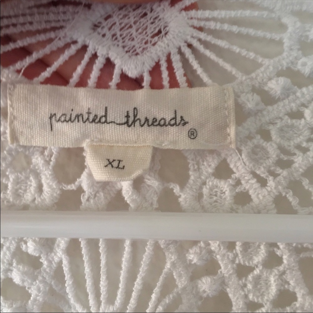 💚3/$20💚 kimono crochet lace back - Picture 4 of 6